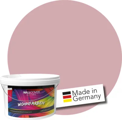 Produktbild von WALLCOVER Wandfarbe Rosa Hochdeckend Klasse 1 Matt 2,5L für 20 m²