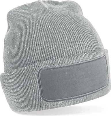 Produktbild von Beechfield B445 | PrintersŽ Beanie Wintermütze - Farbe: Heather Grey - Größe: One Size