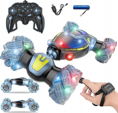 Obrázek produktu pro Rc Auto 4X4 Twister Drift, Gesta, Off-Road Kola, Led, Zelená + Usb Dálkové Ovládání