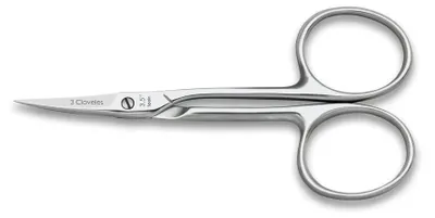 Gebogene Stickereischere 9 cm, Silber, Kohlenstoffstahl