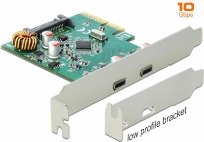 Produktbild von DeLOCK 90397, PCIe, USB 3.2 Gen 1 (3.1 Gen 1), Niedriges Profil, PCIe 3.0