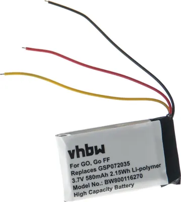 Produktbild von vhbw Akku Ersatz für JBL GSP072035 für Lautsprecher Boxen Speaker (580 mAh, 3,7 V, Li-Polymer)