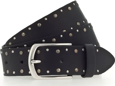 Produktbild von MUSTANG Leder Gürtel Rivet Leather Belt W95 Black schwarz