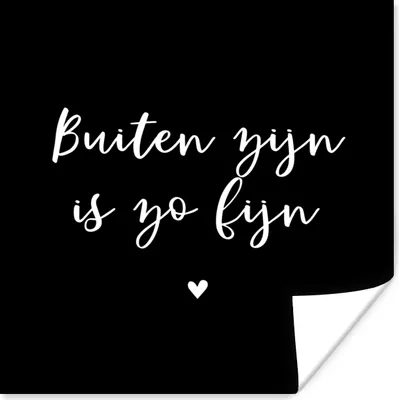 Produktbild von MuchoWow® Poster Zitate - Garten - Es ist schön, im Freien zu sein - Text 100x100 cm - Babyzimmer