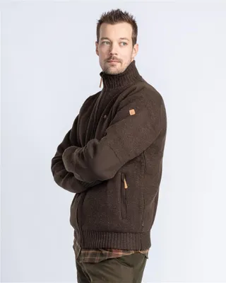 Produktbild von Pinewood Hurricane Pullover mit durchgehendem Reißverschluss - Dunkelbraun