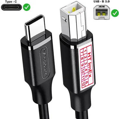 Produktbild von USB-C auf USB B 2.0 Scanner Druckerkabel für Laser HL-L2350DW, HL-L6400DW