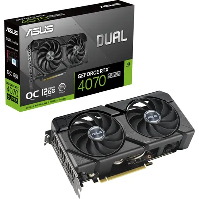 Obrázok produktu pre ASUS Dual -RTX4070S-O12G-EVO, GeForce RTX 4070 SUPER, 12 GB, GDDR6X, 192 bit, 7680 x 4320 px, PCI Express 4.0