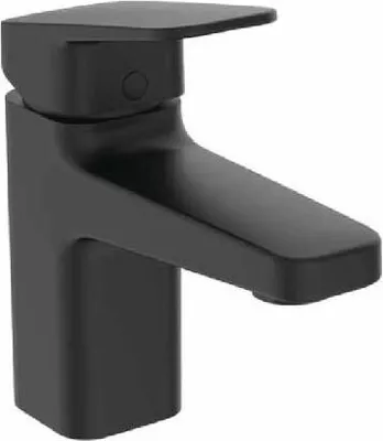 Produktbild von Ideal Standard Waschtischarmatur Ceraplan ohne Ablaufgarnitur H75, Ausladung 103mm BD209XG Schwarz (Silk Black)