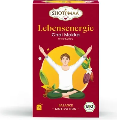 Obrázok produktu pre Shoti Maa - Life Energy Chai Mocha (bez kávy) - 16 čajových vrecúšok