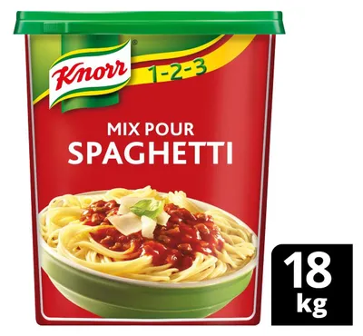 Obrázek produktu pro Knorr Spaghetti Mix 1360g – Směs pikantní omáčky na rychlé těstoviny
