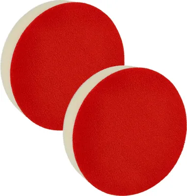Produktbild von vhbw 2x Polierschwamm kompatibel mit Makita Exzenter- & Schwingschleifer - 13 cm Durchmesser, weiß, rot