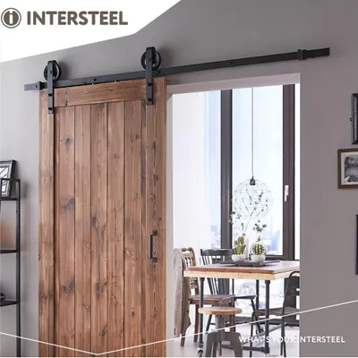 Produktbild von Intersteel Schiebetürsystem 200 cm Wheel Schwarz