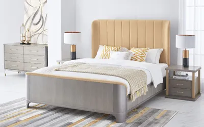 Produktbild von Bett mit 2 Nachttischen