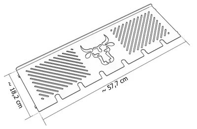 Produktbild von Warmhalterost aus Edelstahl passend für alle Rösle Videro G3, G3-S, G3-S Nero, Größe:3er Serie Flach Bulle