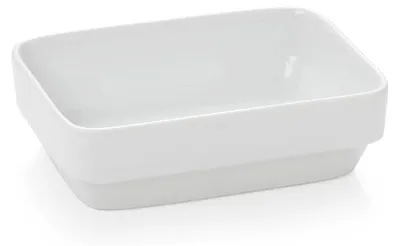 Produktbild von 6x Schale eckig 11,5 x 8 x 3,5 cm, 150 ml, Hamburg System, weiß, Porzellan