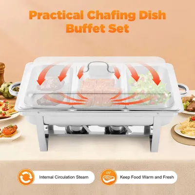 Produktbild von Alkoholbetriebene Buffetwärmeset mit Chafing Dish