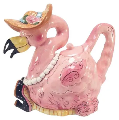 Produktbild von Handbemalte Design Porzellan Teekanne mit Tiermotiv