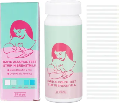 Zdjęcie produktu dla 25 sztuk Paski testowe do mleka matki dokładne i szybkie z butelką do przechwytywania przez matkę