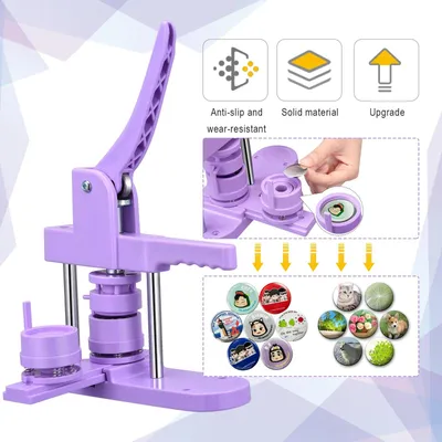 Produktbild von Knopfherstellungsmaschine - Knopfmaschine - Abzeichenherstellungsmaschine - Abzeichennadel-Herstellungsmaschine - manuelle Maschine