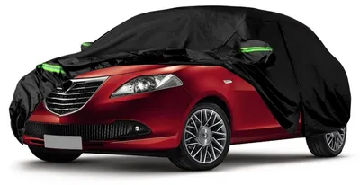 Productafbeelding van Autobeschermhoes, waterdicht en ademend, geschikt voor Lancia Ypsilon 843/846 (2003-2024), gemaakt van 300D Oxford-stof