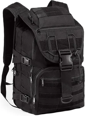 Produktbild von 39L taktischer Rucksack, 600D Wasserdicht Militärrucksack, Backpack für Camping Trekking Wandern, Schwarz