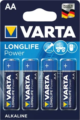 Produktbild von Varta -4906/4B, Einwegbatterie, AA, Alkali, 1,5 V, 4 Stück(e), Blau, Gold