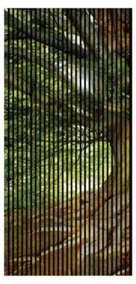 Produktbild von Akustikpaneele mit Digitaldruck Baum01 19 x 1133 x 2400 mm Baum MDF PET-Fasern Wandpaneele Grün Braun 2 Einzelplatten