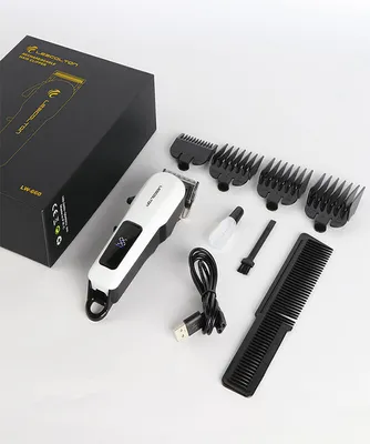Image de Tondeuse à cheveux électrique sans fil Tondeuse à cheveux professionnelle Tondeuse à cheveux rechargeable avec écran LCD