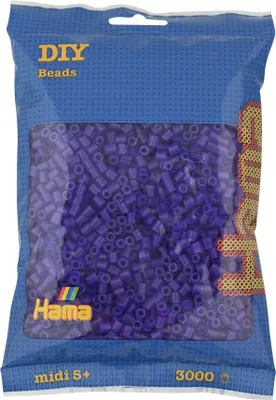 Produktbild von HAMA MIDI 20124 Lila-Transparente Perlen 3000