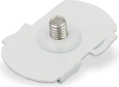 Produktbild von Deckenclip M6 für Odenwald - Rasterdecken | mit Gewindebolzen M6 x 6 mm | weiss