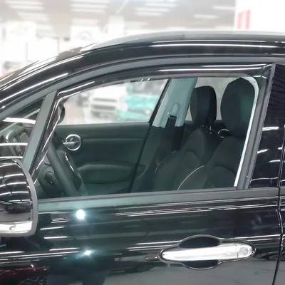 Zdjęcie produktu dla Owiewka przeciwdeszczowa do Fiat 500X 2014-2025 5-drzwiowa ciemny akryl 2szt
