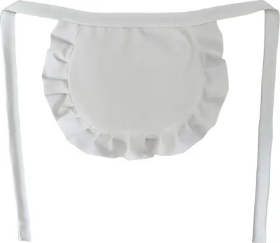 Produktbild von Maid Cosplay Schürze, Mädchen-Schürze mit Rüschen, Küchen-Kostüm, einfarbig, Kostüm, Halbschürze, Cosplay-Outfit-Accessoire