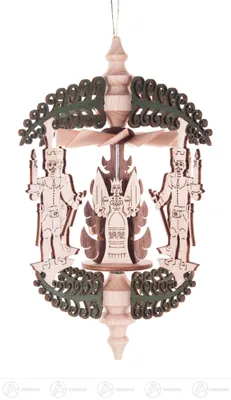 Produktbild von Baumschmuck Wärmespiel "Rollbaum" Bergmann, Engel und Räuchermann, zum Hängen Breite x Höhe x Tiefe 12 cmx15 cmx12 cm NEU