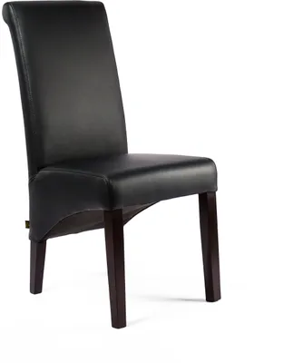 Produktbild von SIX  Esszimmer Echt Lederstuhl Felice | Leder schwarz - wenge - Lederstühle Stuhl Stühle Federkern