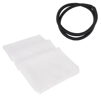 Immagine prodotto di Sciarpa-turban da uomo, copricapo, 140x140 cm, bianco, in poliestere