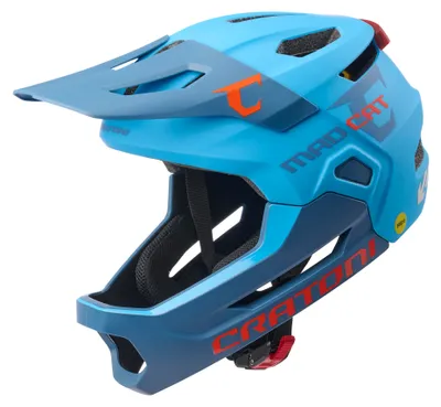 Produktbild von Cratoni Madcat Mips Blue Matt Kinderhelm – S/m (49–56 cm)