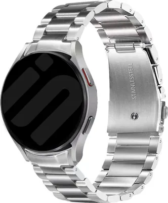 Produktbild von Strap-it Titanarmband - Kompatibel mit Samsung Galaxy Watch 6 Armband 44mm Ersatzarmband - Titanium - Hochwertiges Material - für Samsung Galaxy Armband Silber