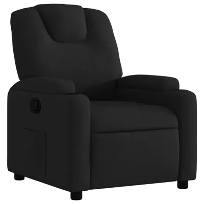 Image de vidaXL Fauteuil relax noir tissu