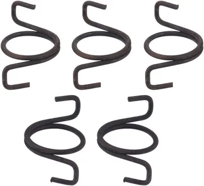 Productafbeelding van Deurvergrendeling Veer - Reparatieset Deur - Deur Repareren - Hoge Sterkte Ijzer - 5 Stuks - Zwart