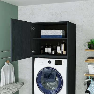 Image de Armoire superposable Roomart, armoire polyvalente, « B1-W-S-ATL », dimensions : 61,8 x 67 x 66,8 cm