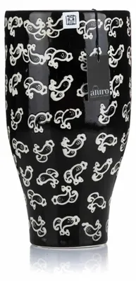 Produktbild von Aluro ALAMA Vase handbemalt Keramik Schwarz