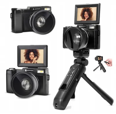 Zdjęcie produktu dla Zestaw VLOG Aparat Cyfrowy 24MP Kamera 4K AgfaPhoto VLG-4K + Pilot / VLG-4K S