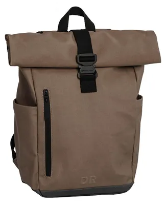 Produktbild von Daniel Ray Rolltop-Rucksack Griffith mit gepolstertem Rücken - Moderner Rucksack mit Laptopfach in Taupe
