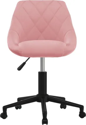 Immagine prodotto di Sedia da Pranzo Girevole Rosa in Velluto