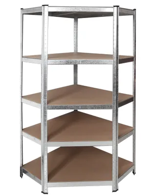Obrázek produktu pro Profi Tools Kovový rohový regál ZEUS 180 x 90 x 70 x 40 cm 5 polic TC-081