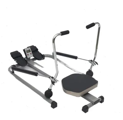 Immagine prodotto di Vogatore da casa - Vogatore idraulico doppio - Pieghevole - Display LCD - Portata massima 120 kg - Compatto 110×61×21 cm - Nero