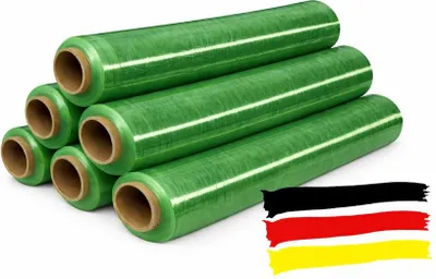 Produktbild von 1x Stretchfolie Palettenfolie Verpackungsfolie Wickelfolie Umzugsfolie 50 cm (grün) 20 µm