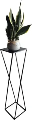 Produktbild von Blumenständer, Blumenhocker, Blumentopfständer Modern Pflanzenstand Pflanzenständer Pflanzenhocker, im Loft-stil, Stahl pulverbeschichtet 70 cm X