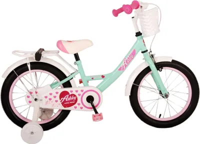 Produktbild von Volare Kinderfahrräder Mädchen Ashley 16 Zoll 23 cm Mädchen Rücktrittbremse Mintgrün/Weiß