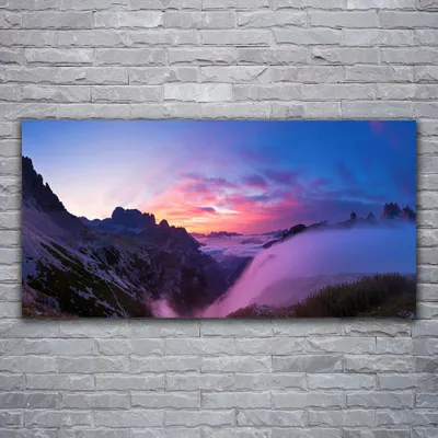 Produktbild von Glasbilder 120x60 Wandbild Druck auf Glas Gebirge Landschaft